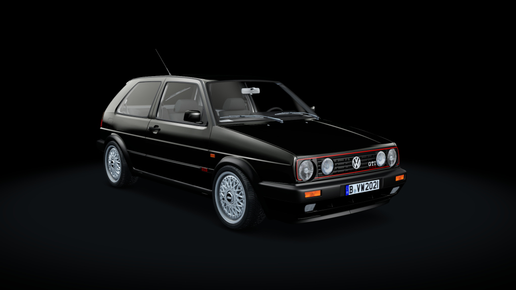 VW Golf MK2 GTI, skin black