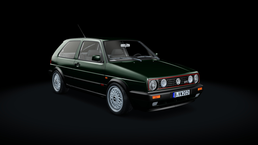 VW Golf MK2 GTI, skin capri_green