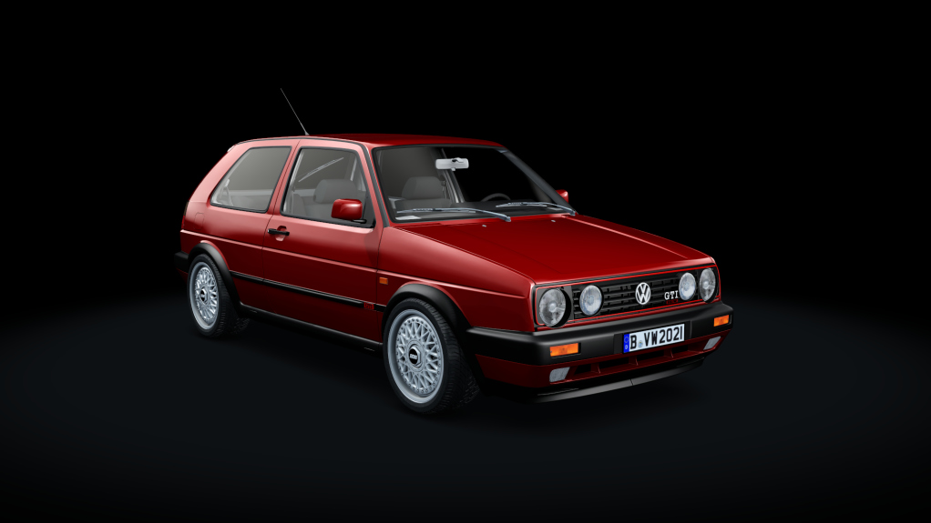 VW Golf MK2 GTI, skin mars_red