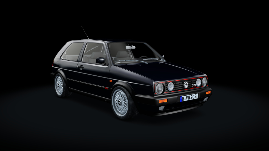 VW Golf MK2 GTI, skin navy_blue