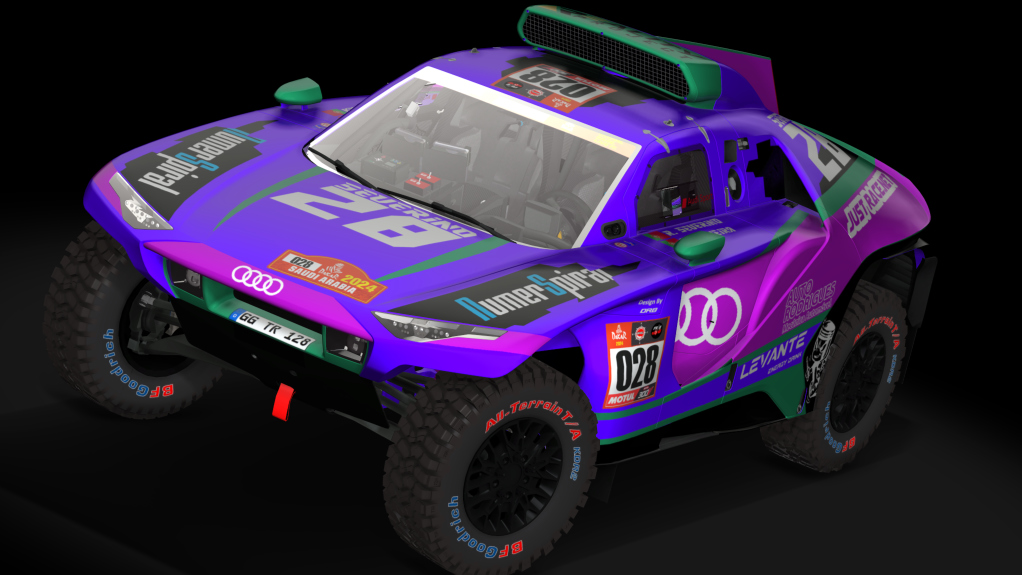 CTE Audi RSQ e-tron, skin Dakar2024_RodrigoSeverino