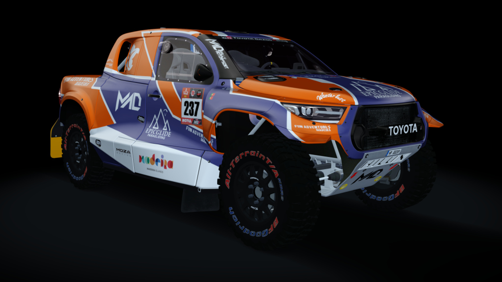 CT4 Toyota Hilux 22, skin DKR24_237_Fabio_Marques