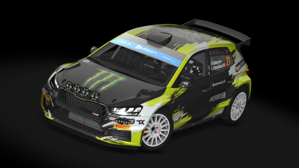 Rally 2 Skoda Fabia RS TARMAC, skin 02