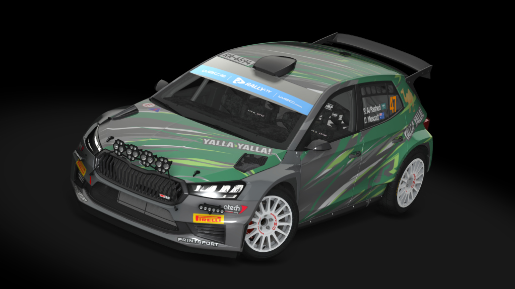 Rally 2 Skoda Fabia RS TARMAC, skin 09