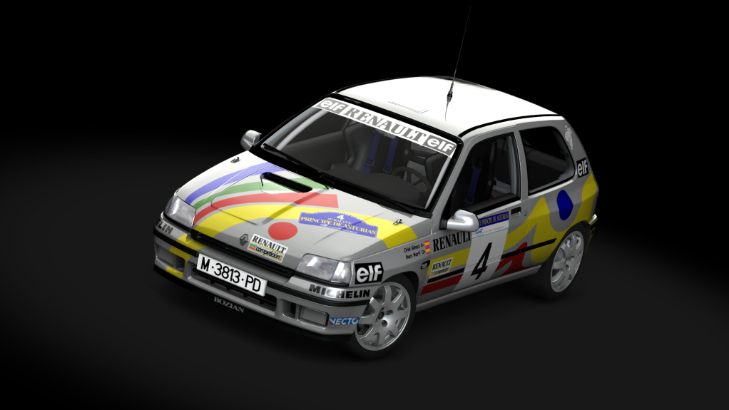 Renault Clio I 16S Gr. A, skin Oriol Gomez - Principe de Asturias 1994 - copia