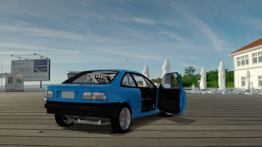 Honda Civic Ej2 K20, skin Blue