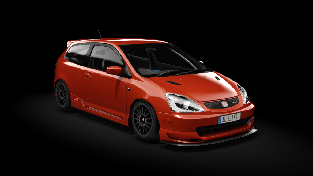 Honda Civic Type R EP3 Track, skin sakhir_orange