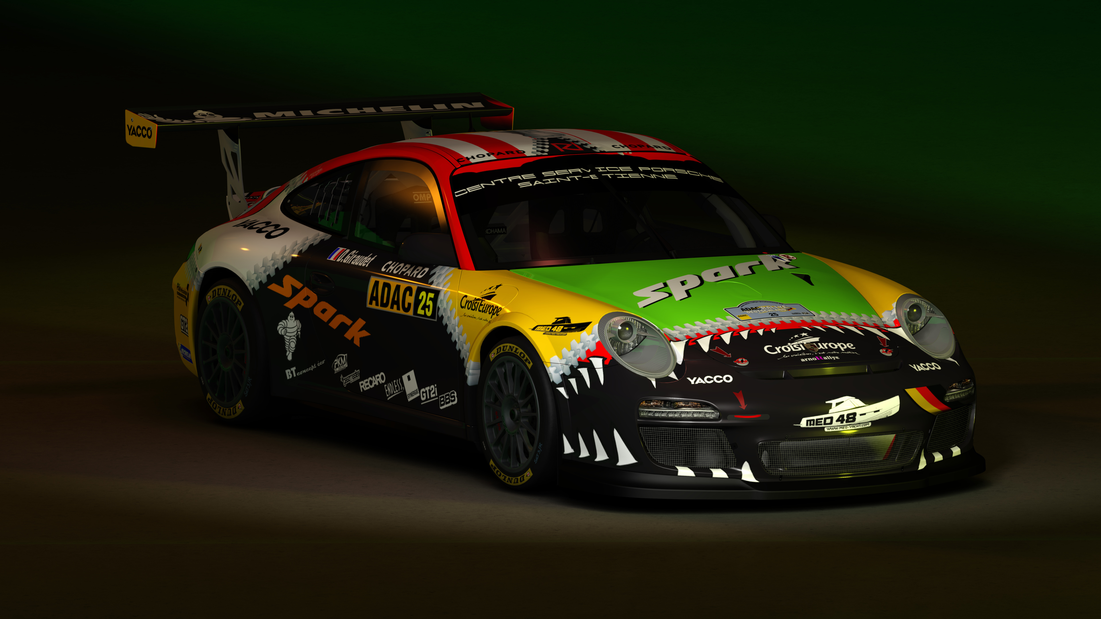 Porsche 911 (997) RGT by tenah, skin porsche_gt3_romains_dumas_allemagne