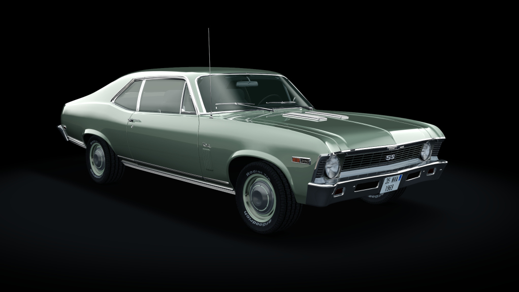 Chevrolet Nova SS 396 1969, skin frost_green