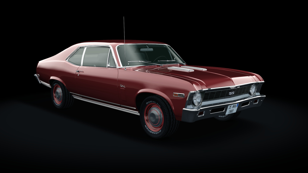 Chevrolet Nova SS 396 1969, skin garnet_red