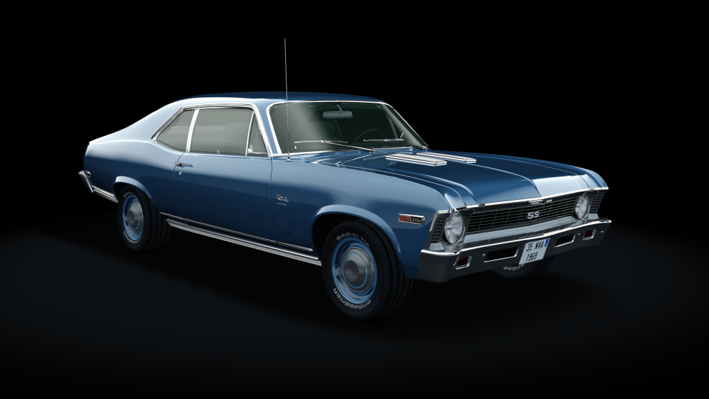 Chevrolet Nova SS 396 1969, skin lemans_blue