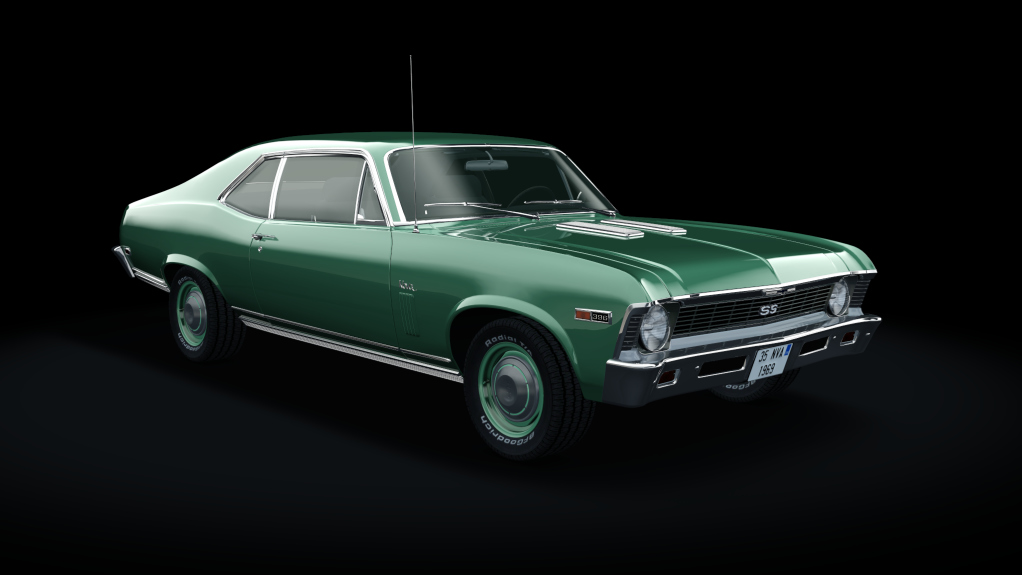 Chevrolet Nova SS 396 1969, skin rallye_green