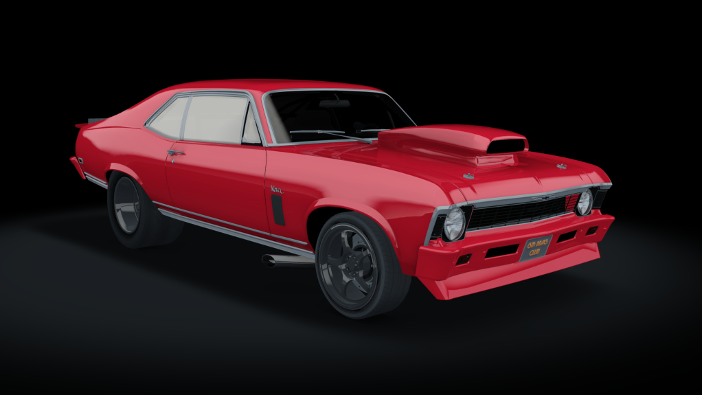 Chevrolet Nova DRAG 1969, skin red