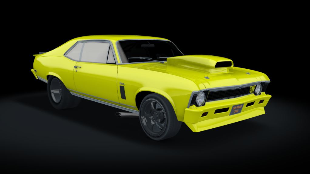 Chevrolet Nova DRAG 1969, skin yellow