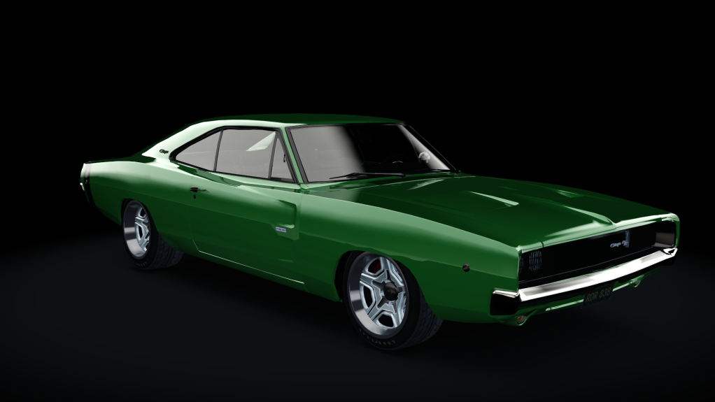 Dodge Charger R/T HE420SB 1968, skin Bright_Green