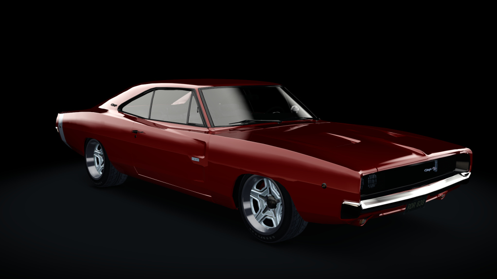 Dodge Charger R/T HE420SB 1968, skin Bright_Red