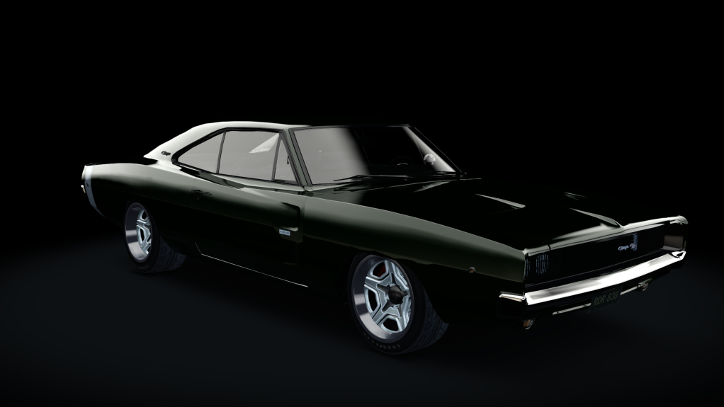 Dodge Charger R/T HE420SB 1968, skin Dark_Green