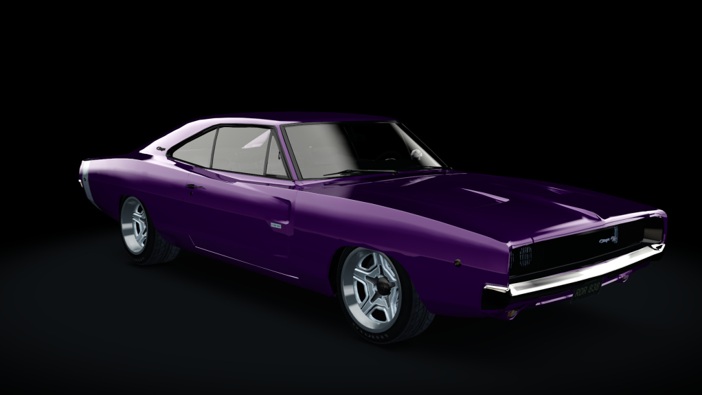 Dodge Charger R/T HE420SB 1968, skin Plum