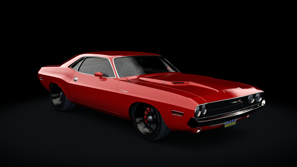 Dodge Challenger R/T RBRE528 Hemi, skin fire_red_black