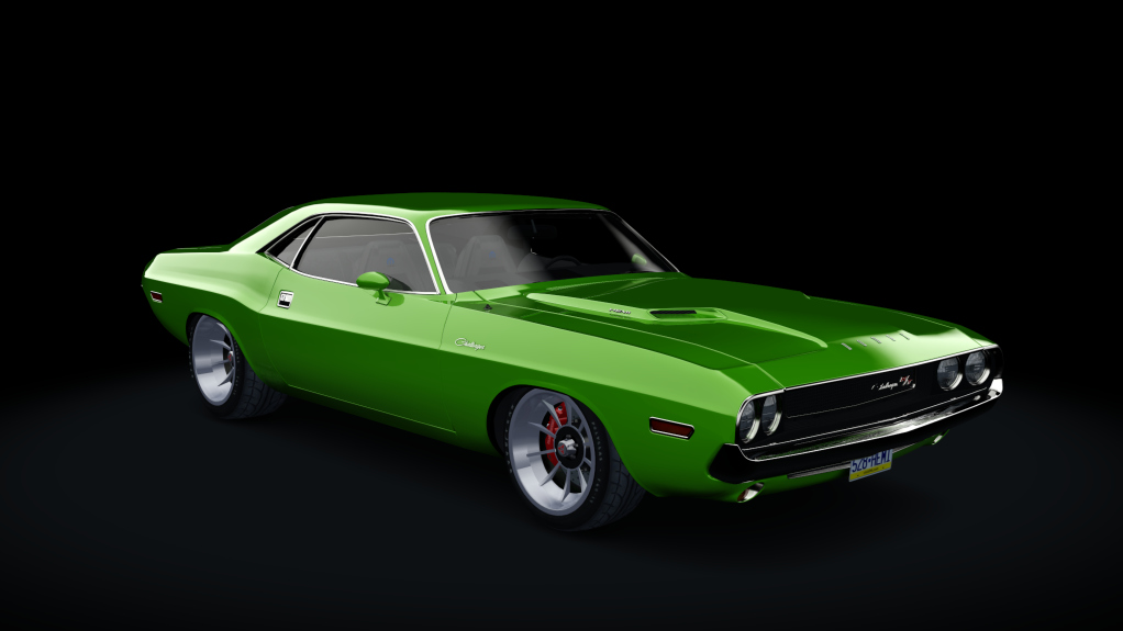 Dodge Challenger R/T RBRE528 Hemi, skin green_go