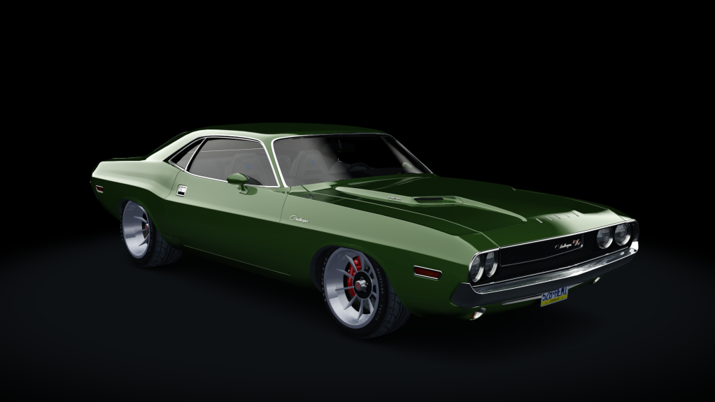 Dodge Challenger R/T RBRE528 Hemi, skin moss_green