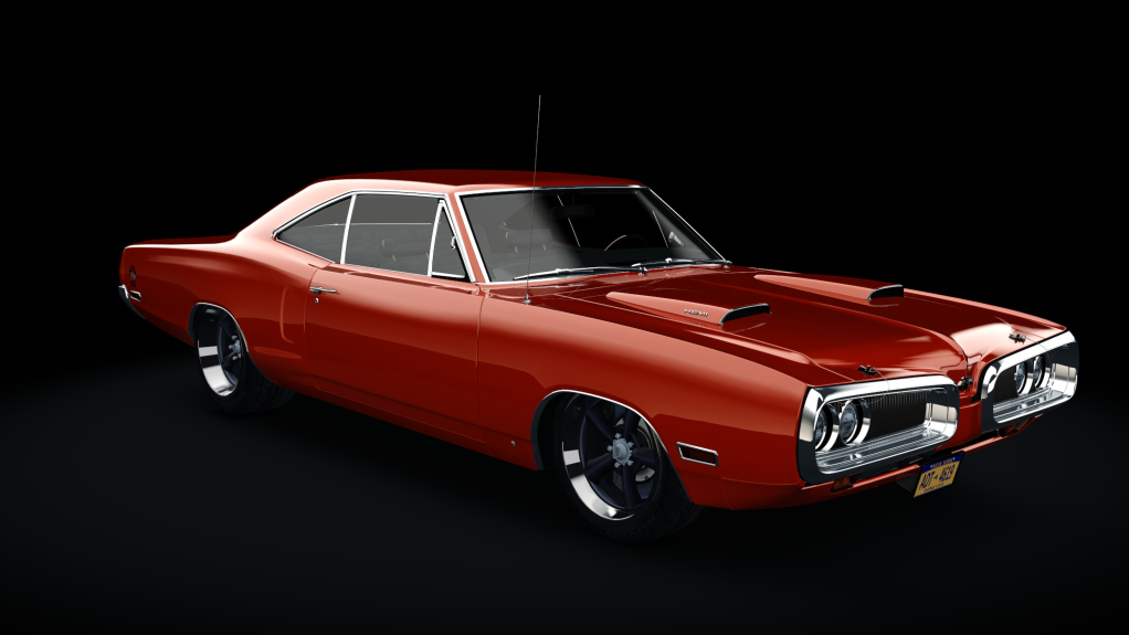 Dodge Superbee RM 1970, skin Orange Red - no stripes