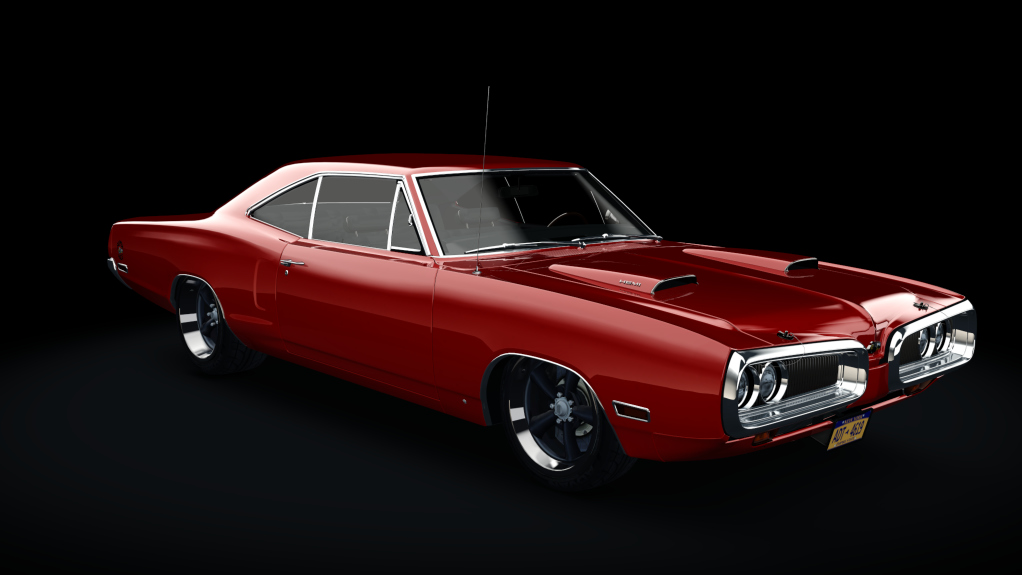 Dodge Superbee RM 1970, skin Red - no stripes