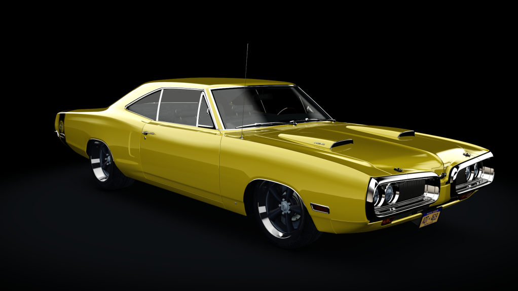 Dodge Superbee RM 1970, skin Yellow - black band