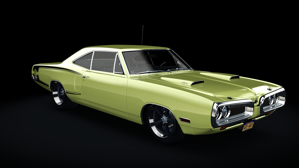 Dodge Superbee RM 1970, skin Yellow - black stripes