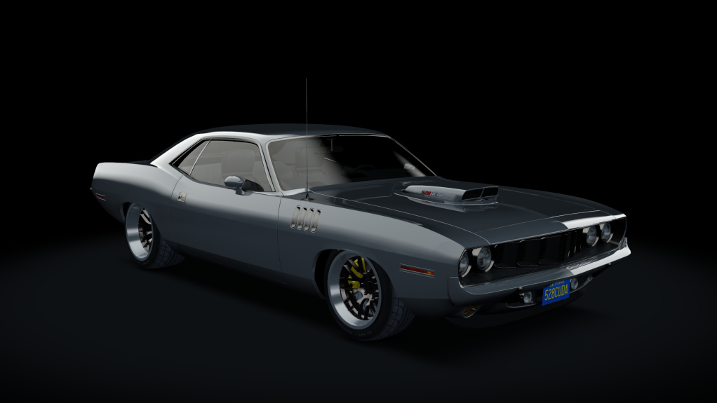 Plymouth Barracuda 528Hemi, skin Gunmetal Grey