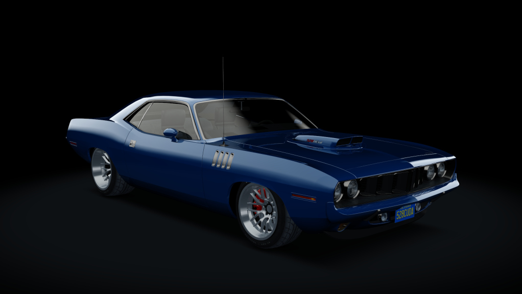 Plymouth Barracuda 528Hemi, skin Laguna Blue