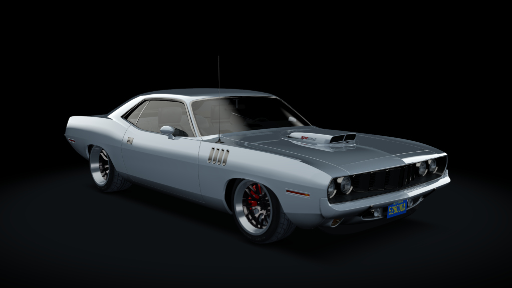 Plymouth Barracuda 528Hemi, skin Mercury Silver