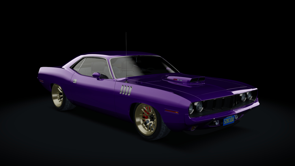 Plymouth Barracuda 528Hemi, skin Plum Purple