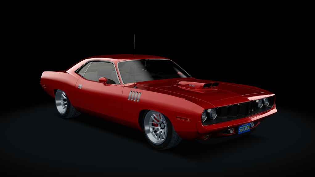 Plymouth Barracuda 528Hemi, skin Signal Red