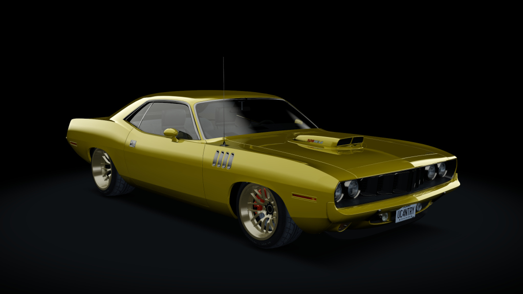 Plymouth Barracuda 528Hemi, skin Sunshine Yellow