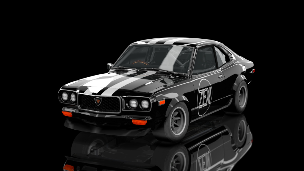 Gr2 Mazda RX-3 GT, skin CarbonBlack