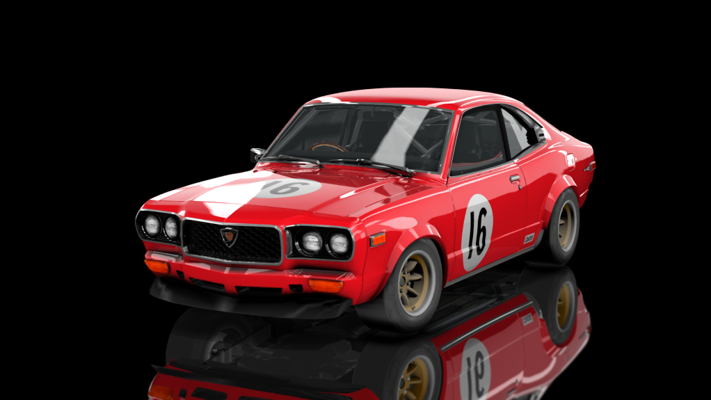 Gr2 Mazda RX-3 GT, skin CardinalDeepRed