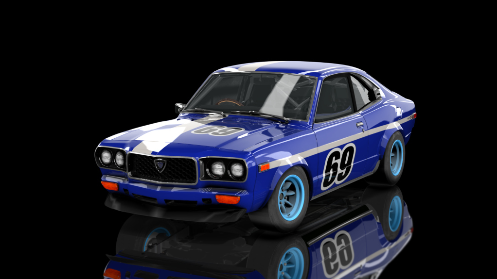 Gr2 Mazda RX-3 GT, skin MercuryBlue