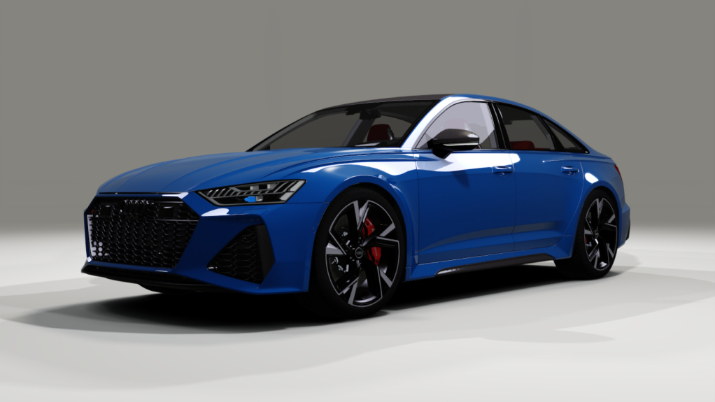 Audi RS6 Sedan, skin Blue_Carbon