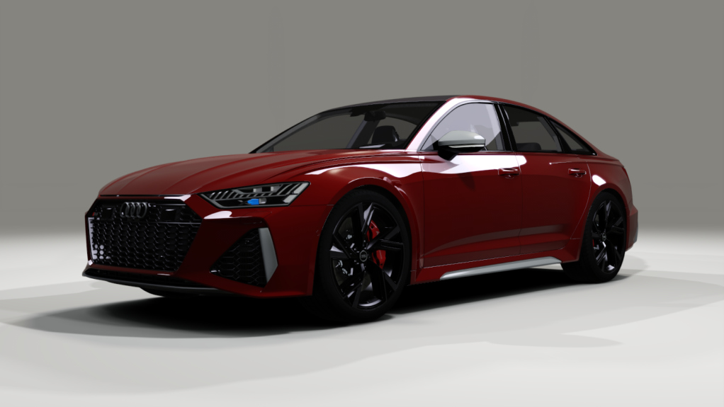 Audi RS6 Sedan, skin Red_Alu