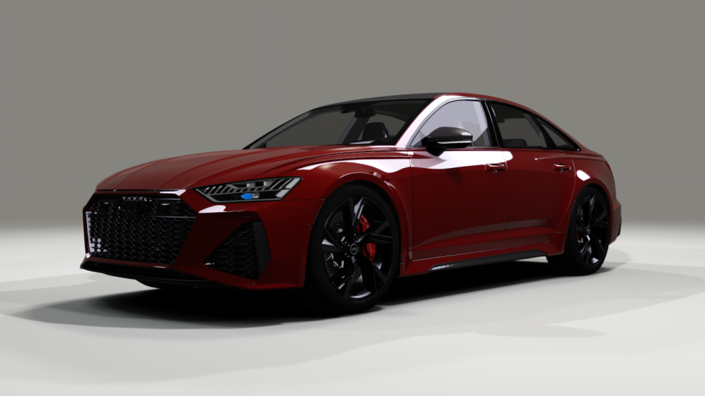 Audi RS6 Sedan, skin Red_Carbon