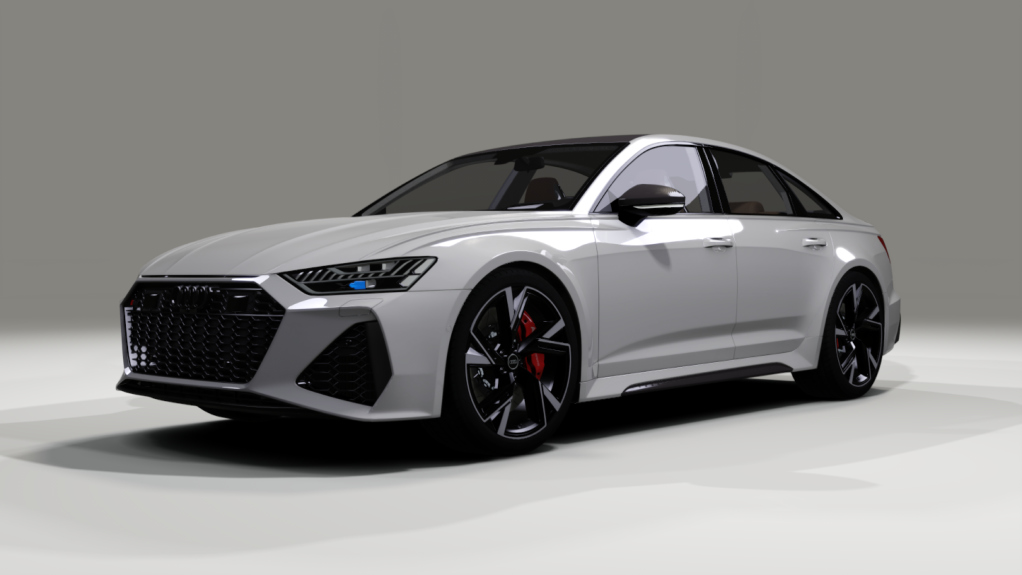 Audi RS6 Sedan, skin White_Carbon