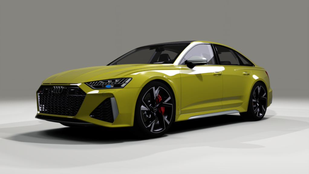 Audi RS6 Sedan, skin Yellow_Alu