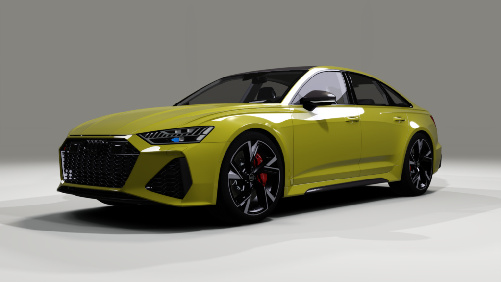 Audi RS6 Sedan, skin Yellow_Carbon