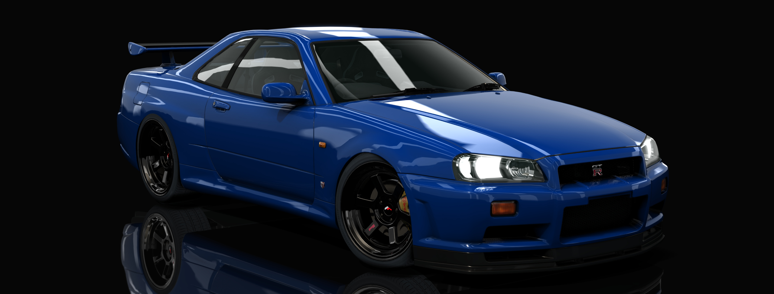 Nissan GT-R R34 Hell-spec, skin blue