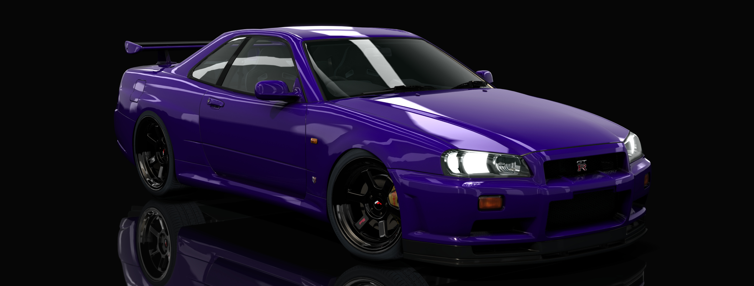 Nissan GT-R R34 Hell-spec, skin midnight_purple_ii