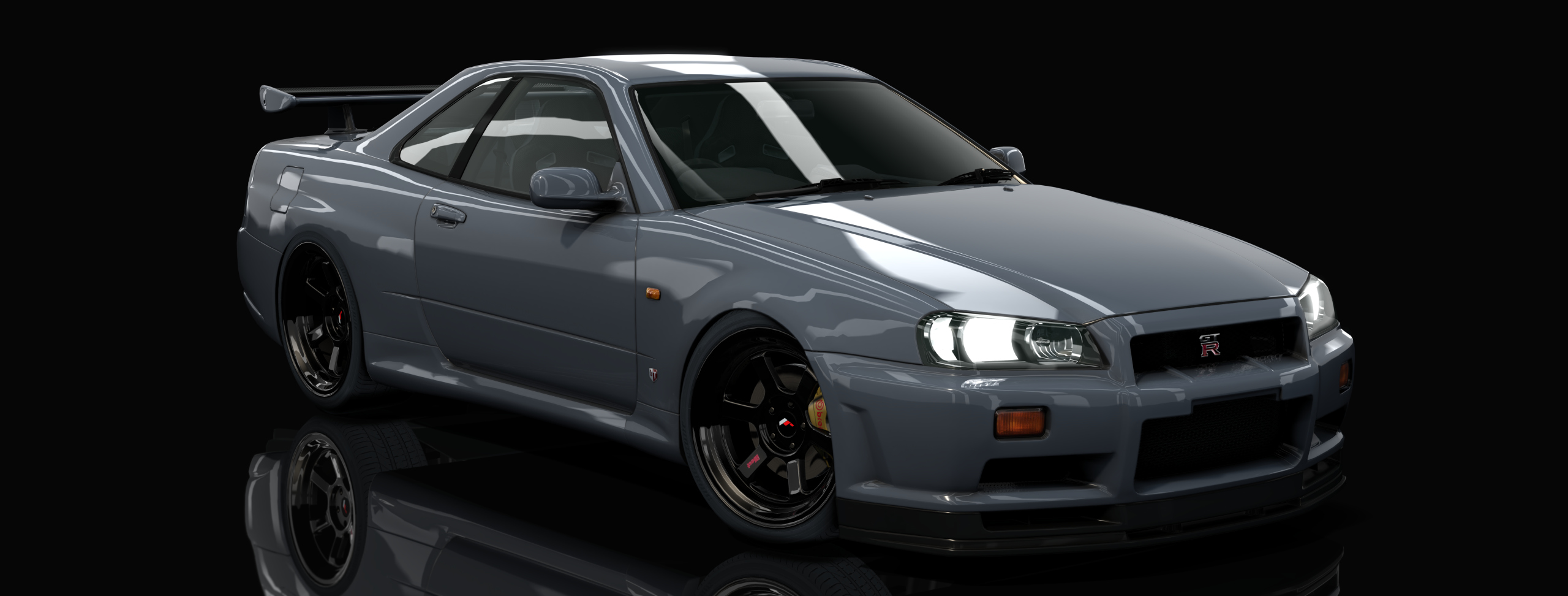 Nissan GT-R R34 Hell-spec, skin silver