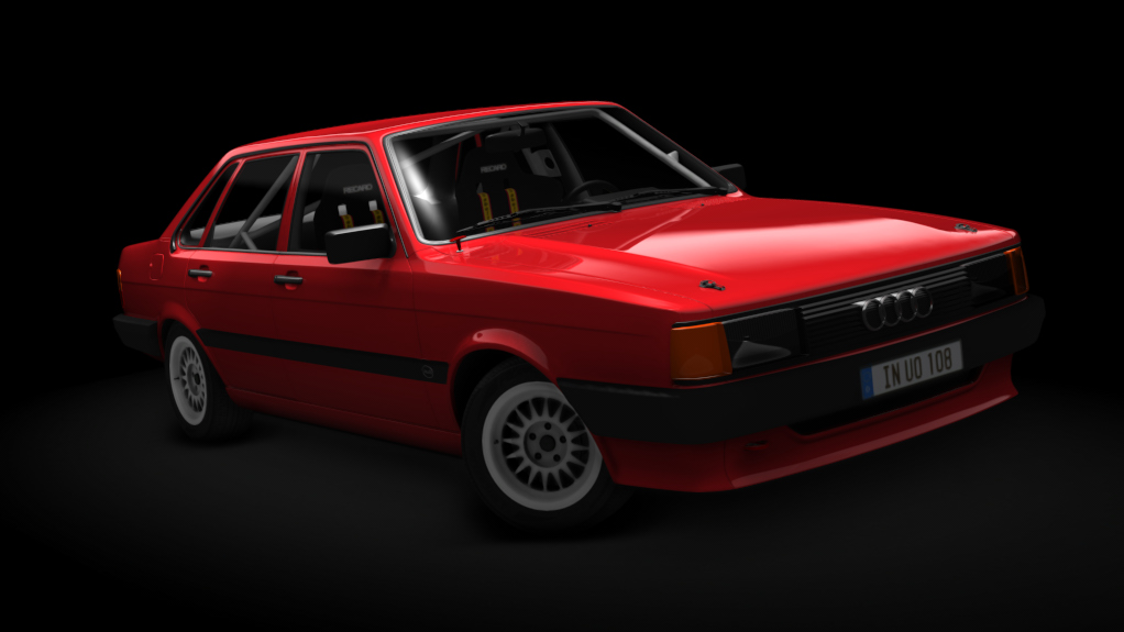 Audi 80 (B2) Rally, skin Rojo