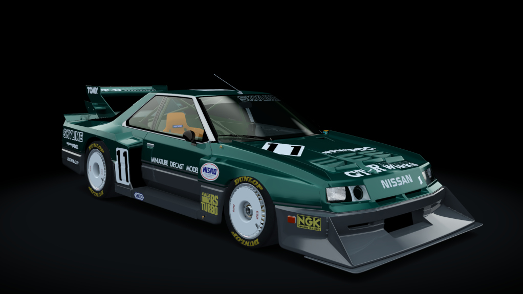 Nissan Skyline R30 Super Silhouette, skin grey green