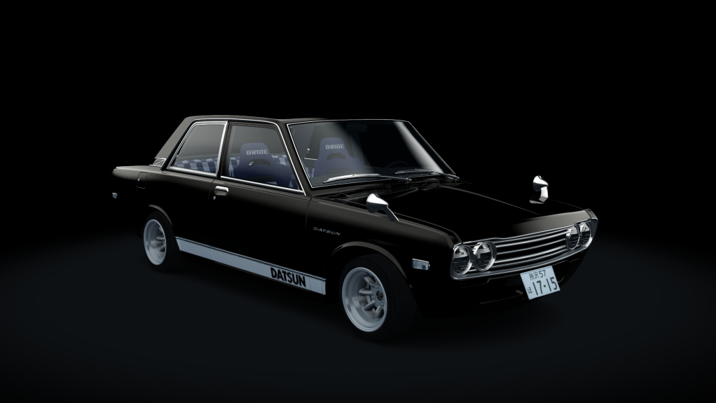 Datsun 510, skin Black_Stripes